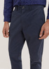 Tom Tailor Washed Slim Chinos Sky Captain - 1035046-10668