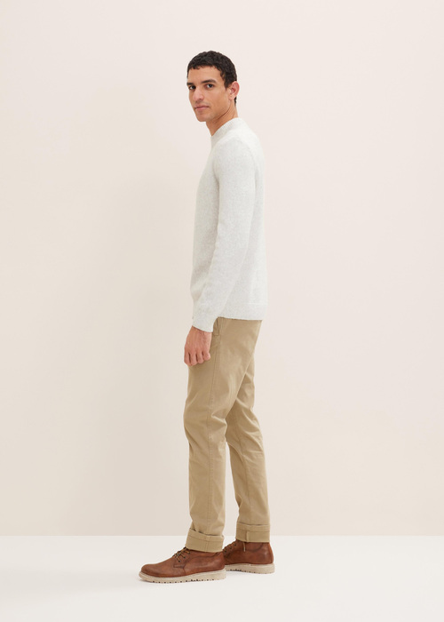 Meskie Spodnie Materialowe Tom Tailor Chinos Slim Everglade Beige - 1032868-11612