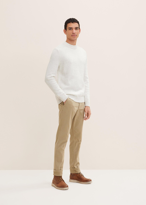 Meskie Spodnie Materialowe Tom Tailor Chinos Slim Everglade Beige - 1032868-11612