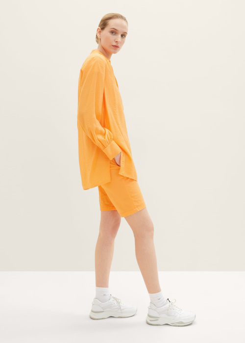 Damskie Szorty Materialowe Tom Tailor Bermida Bright Mango Orange - 1035499-29751