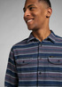 Lee Worker Shirt Indigo Stripe - L68HDZDK