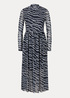 Denim Tom Tailor Dress Navy Structure Print - 1031008-28945