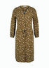 Tom Tailor Patterned Blouse Dress Olive Small Floral Design - 1030891-29156