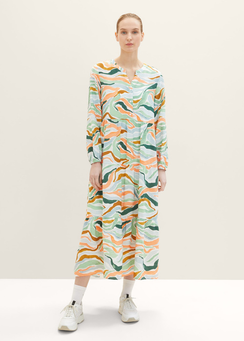 Tom Tailor Dress - Colorful Wavy Design 1035230-31122 
