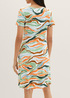 Tom Tailor Dress Colorful Wavy Design - 1035234-31122
