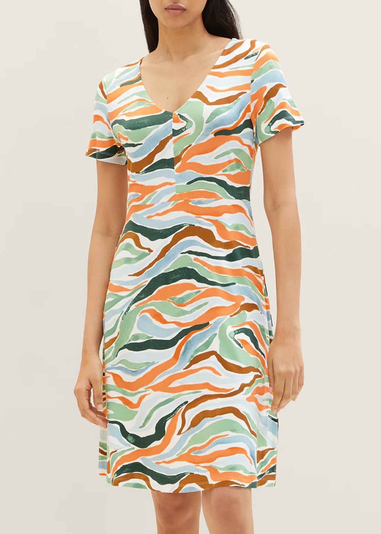 Tom Tailor® Dress - Colorful Wavy Design Größe 38