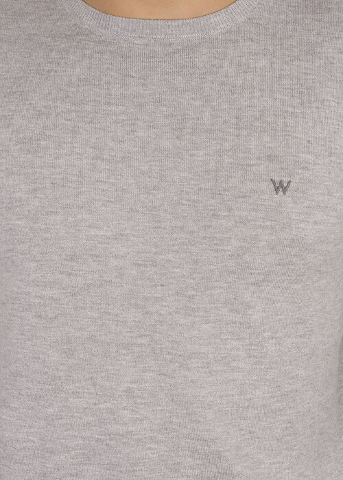 Wrangler Crewneck Knit Grey Mele - W8A02PX37