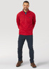 Wrangler Atg 12 Zip Sweatshirt Haute Red - WA6BHBR18