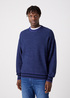 Meski Sweter Wrangler Varsity Knit Blue Ribbon - W8C7PEB51