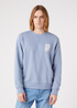 Meska Bluza Wrangler Graphic Crew Stone Wash Blue - W6D8HAX4Q