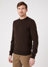 Meski Sweter Wrangler Crewneck Knit Delicioso Brown - W8A02PH38