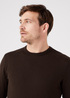 Meski Sweter Wrangler Crewneck Knit Delicioso Brown - W8A02PH38