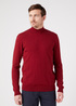 Meski Sweter Wrangler Seasonal Knit Rhubarb Red - W8D12PXRO
