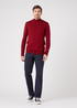 Meski Sweter Wrangler Seasonal Knit Rhubarb Red - W8D12PXRO