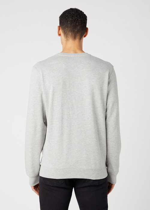 Meska Bluza Wrangler Seasonal Crew Mid Grey Melee - W6F3I3X37