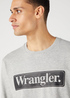 Wrangler Seasonal Crew Mid Grey Melee - W6F3I3X37 Wrangler Seasonal Crew Mid Grey Melee - W6F3I3X37