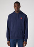 Meska Bluza Wrangler Sign Off Hoodie Real Navy - W651I3XW4