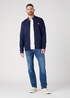 Wrangler Funnel Neck Zip Sws Real Navy - W663I3XW4 Wrangler Funnel Neck Zip Sws Real Navy - W663I3XW4