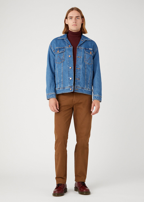 Meski Sweter Wrangler Roll Neck Knit Dahlia - W8D42PH45