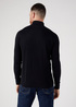Meski Sweter Wrangler Roll Neck Knit Black - W8D42P100