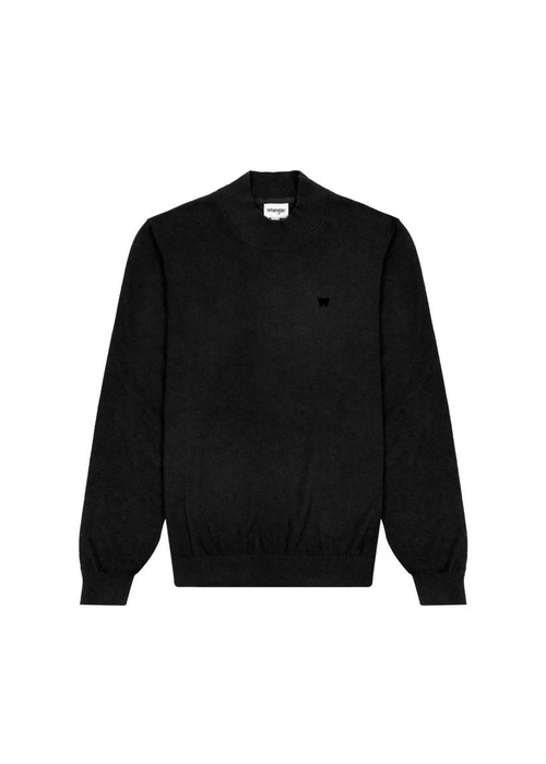 Meski Sweter Wrangler Roll Neck Knit Black - W8D42P100