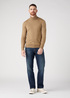 Wrangler Roll Neck Knit Lead Grey - W8D42PM24 Wrangler Roll Neck Knit Lead Grey - W8D42PM24