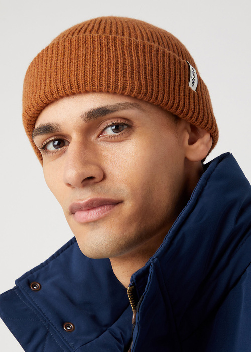 Wrangler Sign Off Beanie - Leather Brown W0L331H29 112344025