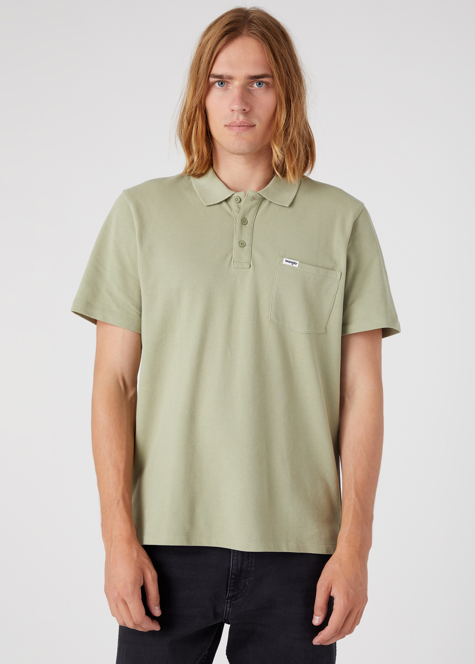 Wrangler Polo Shirt Tea Leaf - W7BJK4G15