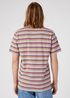Wrangler Polo Shirt Burro Brown Stripe - W7BPKFH37