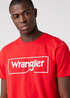 Wrangler Frame Logo Tee Red - W70JD3X47