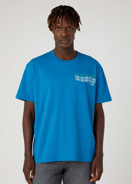 Wrangler Slogan Men Tee - Deep Water W70NEE69F 112330880