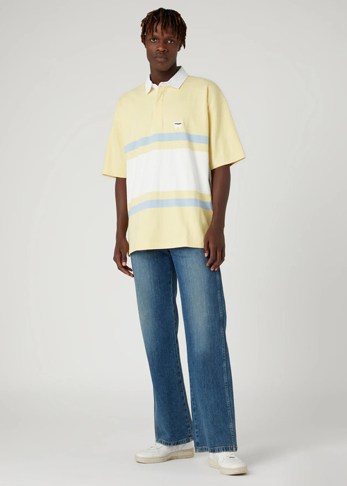 Meska Koszulka Polo Wrangler Rugby Polo Shirt Pineapple Sli - W775GSY36