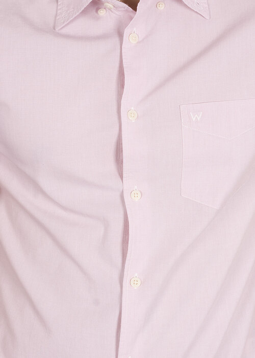 Meska Koszula Materialowe Wrangler Short Sleeve One Pocket Button Down Cameo Pink - W5944OSY2