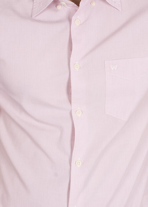 Wrangler Short Sleeve One Pocket Button Down Cameo Pink - W5944OSY2