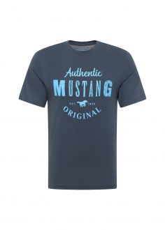 T-Shirt Męski Mustang Jeans® Style Alex C Print - Blue Nights (1012988-4085)