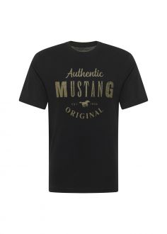 T-Shirt Męski Mustang Jeans® Style Alex C Print - Black (1012988-4142)