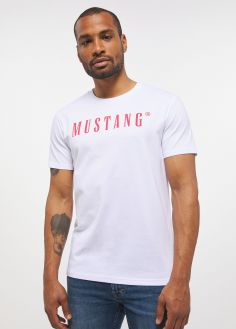 T-Shirt Męski Mustang® Alex C Logo Tee - General White (1013221-2045)