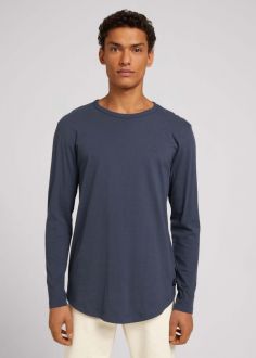 Męska Bluza Tom Tailor® Basic Longsleeve T-shirt - Blueish Grey (1026925-10306)