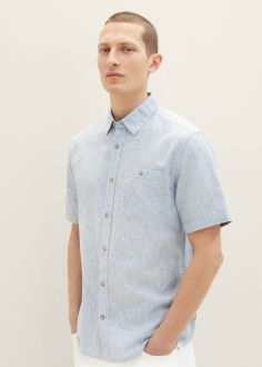 Męska Koszula Tom Tailor® Shirt - Blue Small Stripe (1034902-31241)