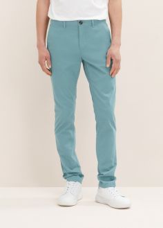 Męskie Spodnie Tom Tailor® Washed Slim Chinos - Deep British Green (1035046-30105)