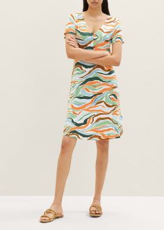 Sukienka Tom Tailor® Dress - Colorful Wavy Design (1035234-31122)