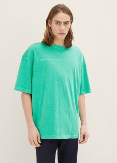 T-Shirt Męski Denim Tom Tailor® Tshirt - Fresh Peppermint (1035584-31040)