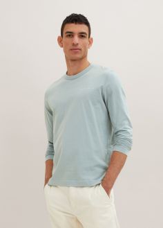 T-Shirt Męski Tom Tailor® Long Sleeve T-Shirt - Light Ice Blue (1036176-28129)