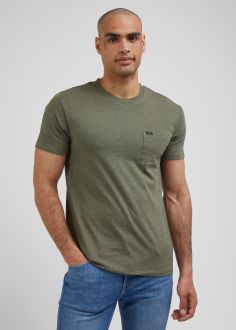 T-Shirt Męski Lee® Ultimate Pocket Tee - Olive Grove (L66JWTA61)