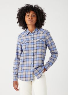 Koszula Damska Wrangler® Slim Regular Wester Shirt - Very Pe (W5N1B3E14)