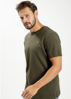 T-Shirt Męski Cross Jeans® T-shirt - Khaki (15250-002)
