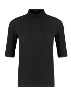 T-Shirt Damski Cross Jeans® Tshirt - Black (020) (56030-020)