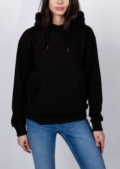 Damska Bluza Cross Jeans® Sweatshirt Hoodie - Black (020) (65259-020)