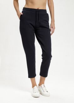 Damskie Spodnie Cross Jeans® Sweatpants - Navy (001) (80121-001)