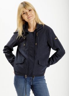 Kurtka Damska Cross Jeans® Short Spring Jacket- Navy (001) (81251-001)